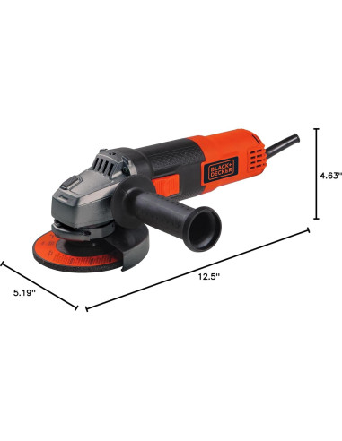 Amoladora Angular BLACK+DECKER BDEG400 4.5" 800W 10000 RPM