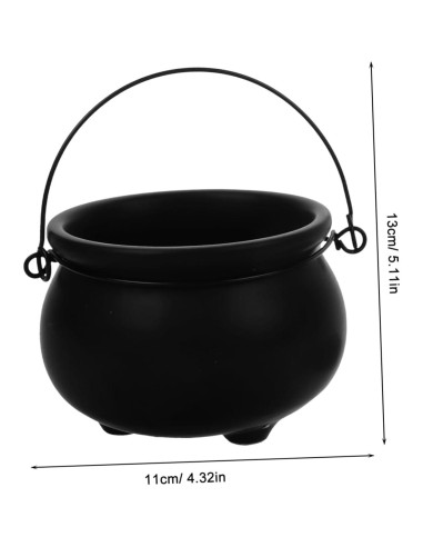 Quemador de Aceite Cabilock Lámpara de Cerámica Negro 414g