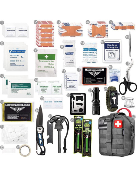 Kit de Supervivencia EVERLIT 250 Piezas para Emergencias