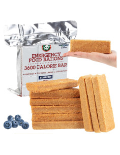 Raciones de Emergencia Grizzly Gear - Barra Arándano 3600 Cal