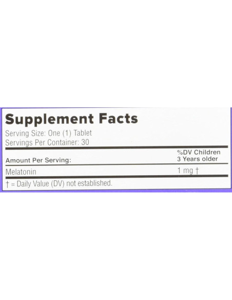 Suplemento de Melatonina Infantil Zarbee's Naturals 30 Tabletas Uva