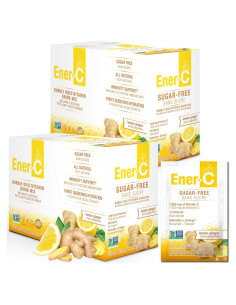 Ener-C Bebida Multivitamínica Sin Azúcar Limón Jengibre 60 Sobres