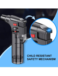 Encendedores de Antorcha TOPKAY 4 Piezas Recargables 2