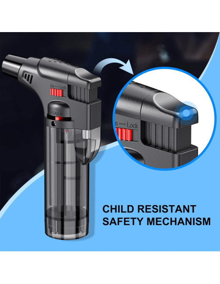 Encendedores de Antorcha TOPKAY 4 Piezas Recargables