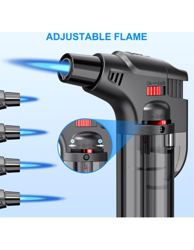 Encendedores de Antorcha TOPKAY 4 Piezas Recargables