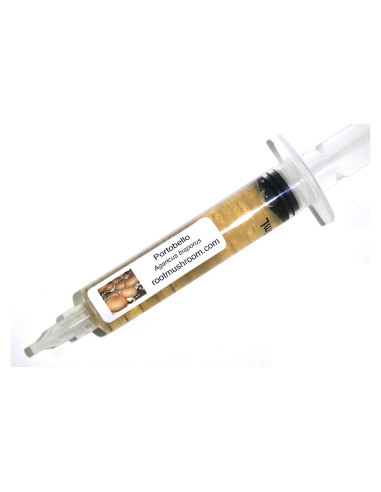 Cultivo Líquido de Hongos Portobello 10cc - Granja de Hongos Raíz
