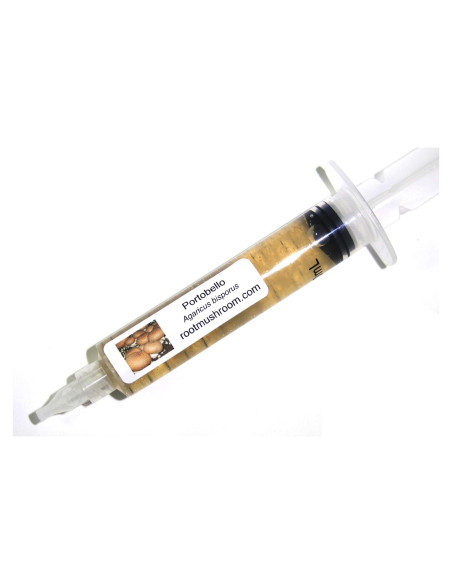 Cultivo Líquido de Hongos Portobello 10cc - Granja de Hongos Raíz