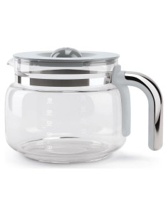 Jarra de vidrio Smeg DCF02 2.4L gris y cromo