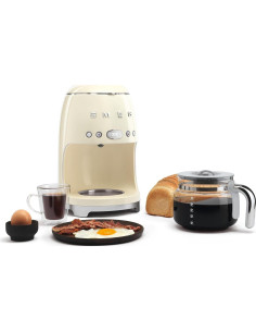 Jarra de vidrio Smeg DCF02 2.4L gris y cromo 2