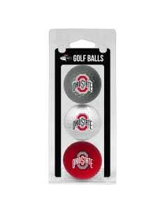 Pelotas de Golf NCAA Team Golf Ohio State Buckeyes - Paquete de 3