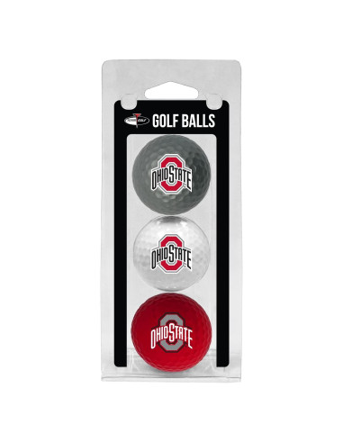 Pelotas de Golf NCAA Team Golf Ohio State Buckeyes - Paquete de 3