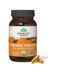 Cápsulas de Cúrcuma Orgánica Organic India - 90 Unidades