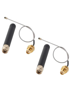 Antena Lora 915MHz U.fl a SMA 2pcs JTLABSEJFIFJ para IoT