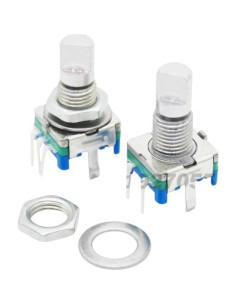 10 Piezas Codificador Rotativo EC11 15mm 5 Pines JTLABSEJFIFJ 2
