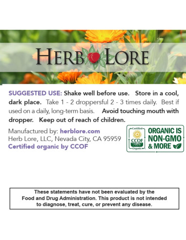 Tintura Calmante de Picazón Orgánica Herb Lore 59 ml