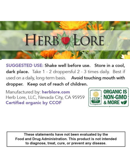 Tintura Calmante de Picazón Orgánica Herb Lore 59 ml