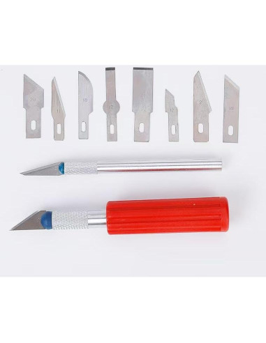 Juego de Cuchillos de Hobby Genérico 13 Piezas para Manualidades