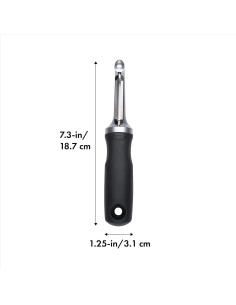 Pelador Giratorio Pro OXO Acero Inoxidable Antideslizante 2