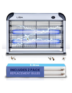 Asesino de Insectos Eléctrico LiBa con 2 Bombillas Repuesto