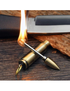 Encendedor Permanente BIASTNR de Metal 9x1.5cm para Camping 2