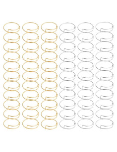 70 Pulseras Ajustables de Alambre Minelife en Plata y Oro