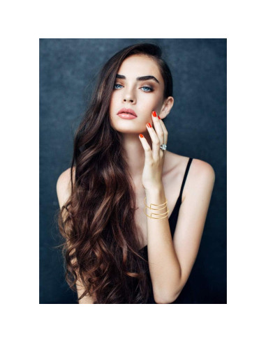 70 Pulseras Ajustables de Alambre Minelife en Plata y Oro