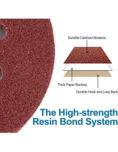 Discos de Lijado 12.7 cm MIDO Professional 72 Piezas Variadas 2