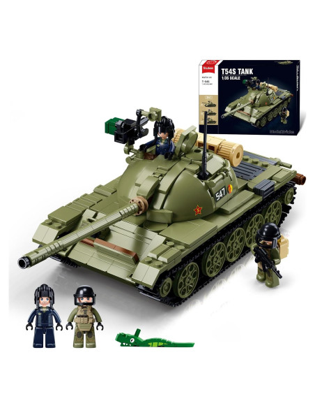 Juego de Construcción Tanque Militar Sluban 3 en 1 T-54 T-55