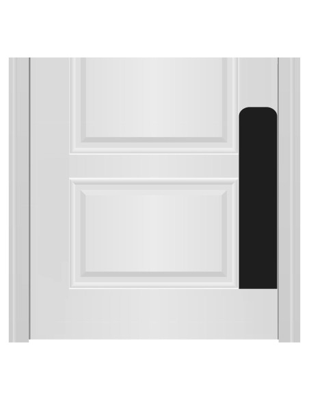 Placa de Protección para Puertas Deck the Door 15x76cm Negro