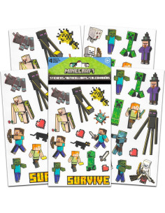 Conjunto de Stickers de Minecraft - Más de 100 Stickers para Niños 2