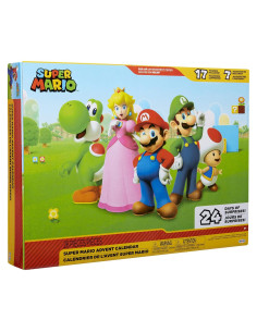 Calendario de Adviento Super Mario Nintendo con 24 Figuras y Accesorios