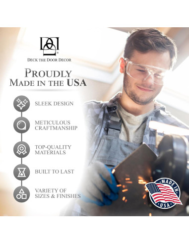 Placa de Protección para Puertas Deck the Door 15x76cm Negro