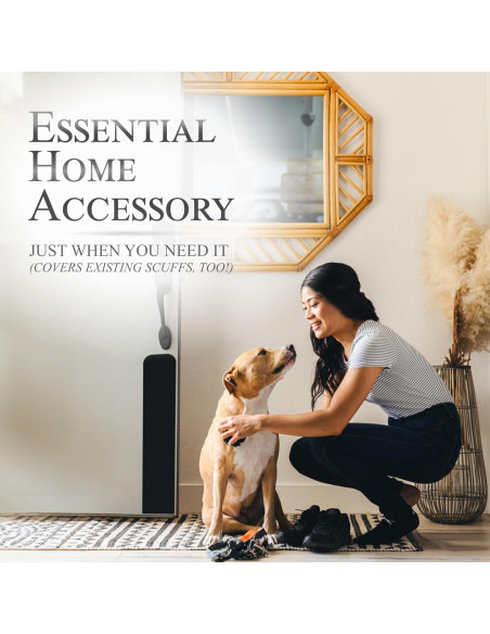 Placa de Protección para Puertas Deck the Door 15x76cm Negro