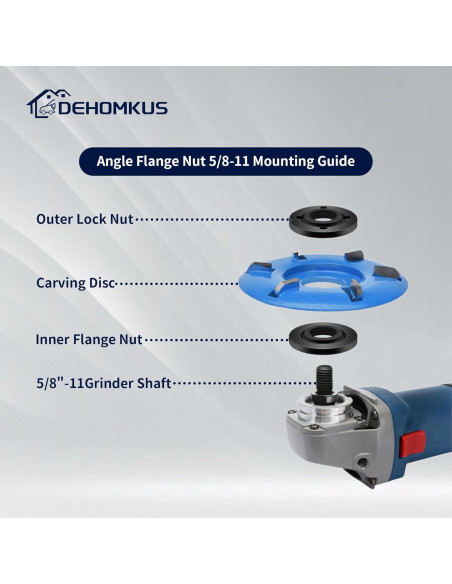 Tuerca Flange para Amoladora 4.5" 5" 7" Kenshopping Tuerca Flange para Amoladora 4.5" 5" 7" Kenshopping