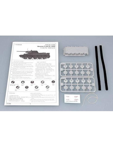 Modelo a Escala 1:72 Tanque Soviético T34/76 Trumpeter