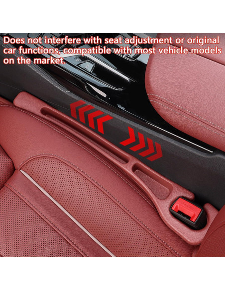 Organizador de Relleno para Espacio entre Asientos de Coche 2PCS - Marrón