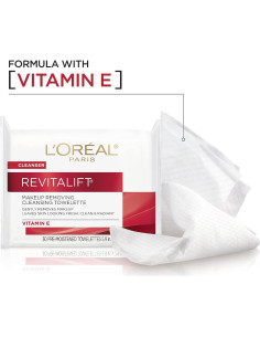 Toallitas Desmaquillantes L'Oreal Paris Revitalift 30 Unidades 2