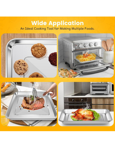 Cesta de Acero Inoxidable para Freidora de Aire Cuisinart 31.5x27.9 cm