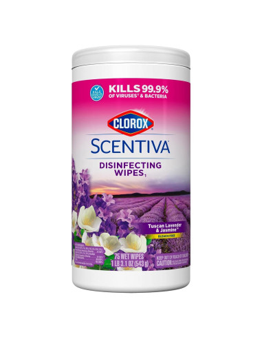 Toallitas Desinfectantes Clorox Scentiva Lavanda 75 Unidades
