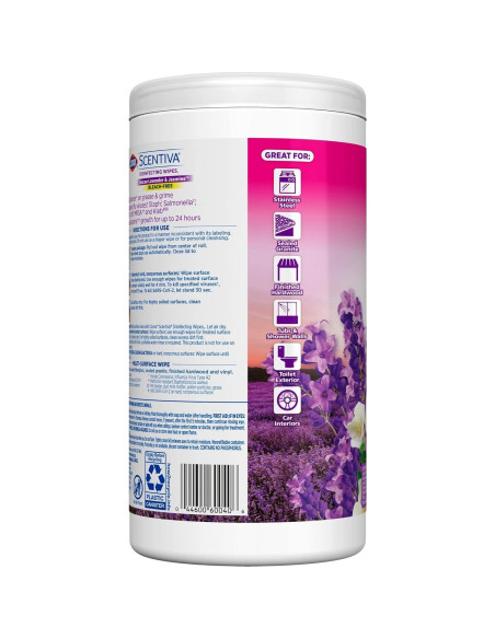 Toallitas Desinfectantes Clorox Scentiva Lavanda 75 Unidades