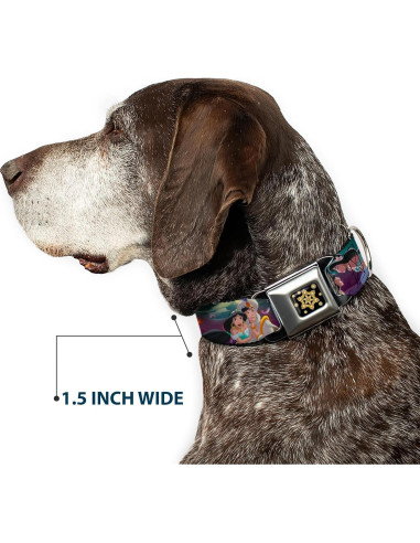 Collar de Perro Buckle-Down Disney Aladino y Jasmine 45-81 cm