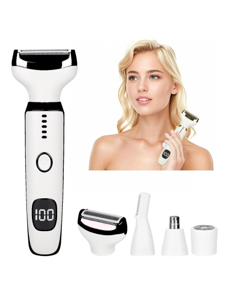 Afeitadora Eléctrica Beanify 4 en 1 con Pantalla LED IPX7