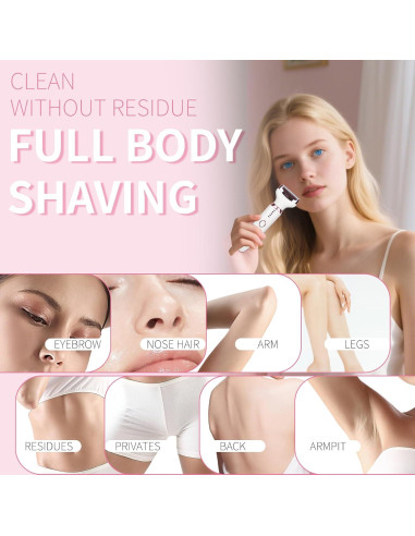 Afeitadora Eléctrica Beanify 4 en 1 con Pantalla LED IPX7