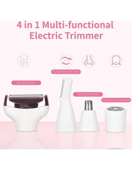 Afeitadora Eléctrica Beanify 4 en 1 con Pantalla LED IPX7