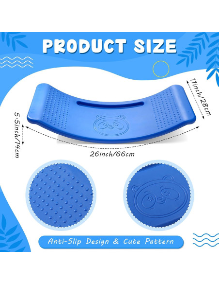 Paquete de 2 Tableros de Equilibrio Motionchic Azul 66x28x14cm