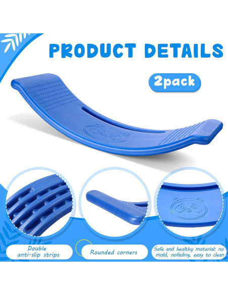 Paquete de 2 Tableros de Equilibrio Motionchic Azul 66x28x14cm