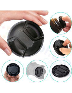 Cubierta de lente Tamron 16-300mm + sujetador + paño limpieza 2