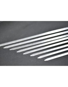 Brochetas de BBQ G & F de Acero Inoxidable, 43 cm, Juego de 8 2