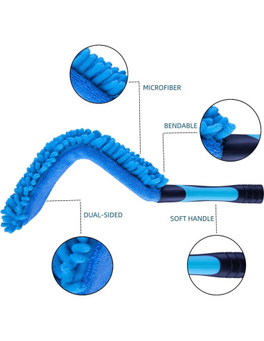 Plumero Flexible de Microfibra Hicavar 44.93 cm Lavable