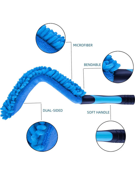 Plumero Flexible de Microfibra Hicavar 44.93 cm Lavable